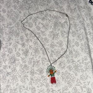 Colorful Beaded Pendant Necklace